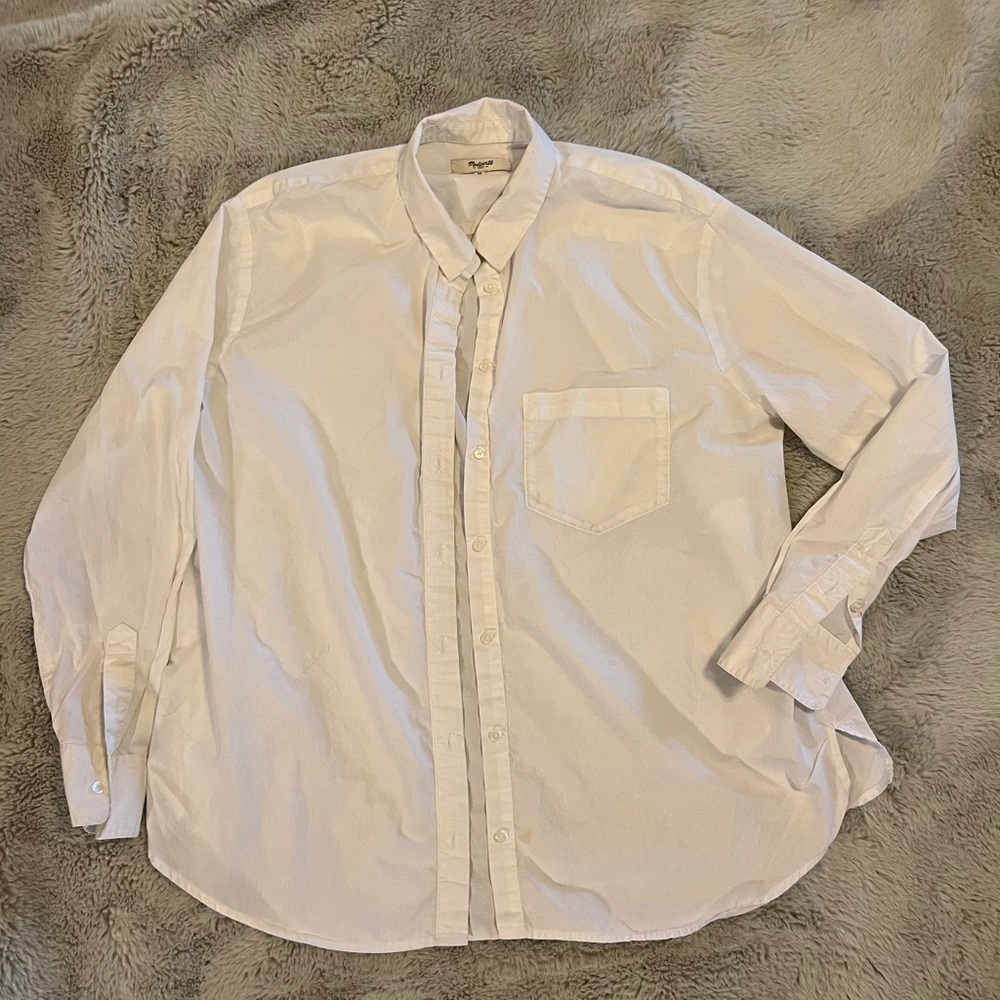 Madewell white button up